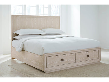 Maxime Two Drawer Footboard Full Storage Platform Bed In Ash by Modus Furniture at Eve Furniture