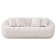 Maximilian Japandi Style White Boucle Sofa by Ashcroft Imports at Eve Furniture