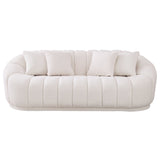 Maximilian Japandi Style White Boucle Sofa by Ashcroft Furniture at Eve Furniture