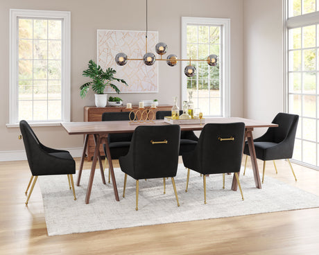 Maxine Black & Gold Dining Chair by Zuomod at Eve Furniture