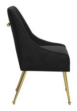 Maxine Black & Gold Dining Chair by Zuomod at Eve Furniture