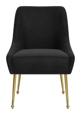 Maxine Black & Gold Dining Chair by Zuomod at Eve Furniture