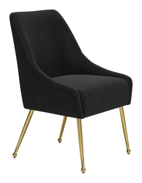 Maxine Black & Gold Dining Chair by Zuomod at Eve Furniture