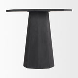 Maxine Hexagonal Black Wood Foyer Table by Mercana at Eve Furniture