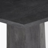 Maxine Hexagonal Black Wood Foyer Table by Mercana at Eve Furniture