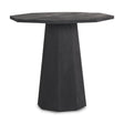 Maxine Hexagonal Black Wood Foyer Table by Mercana at Eve Furniture