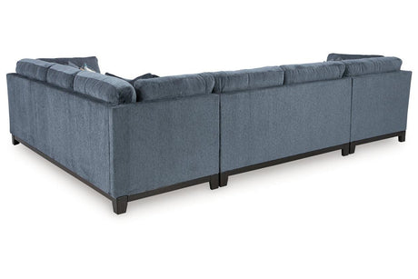 Maxon Place Navy 3-Piece Sectional with LAF Chaise by Ashley at Eve Furniture