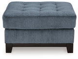 Maxon Place Navy Oversized Accent Ottoman