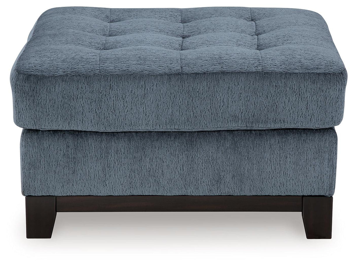 Maxon Place Navy Oversized Accent Ottoman by Ashley at Eve Furniture