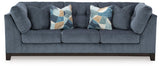 Maxon Place Navy Sofa by Ashley at Eve Furniture