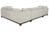 Maxon Place Stone 3-Piece Sectional with LAF Chaise by Ashley at Eve Furniture