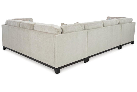 Maxon Place Stone 3-Piece Sectional with LAF Chaise by Ashley at Eve Furniture