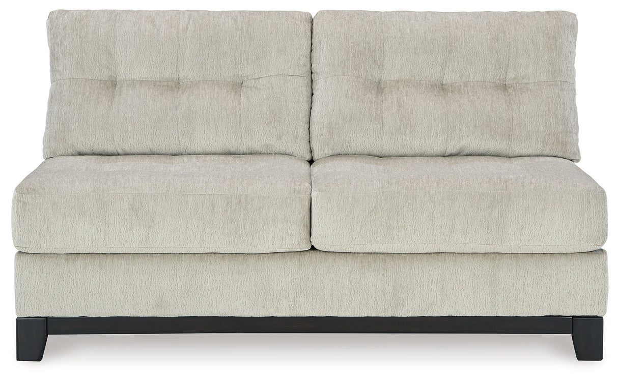 Maxon Place Stone Armless Loveseat by Ashley at Eve Furniture