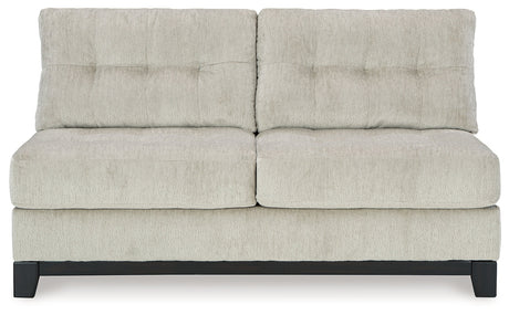 Maxon Place Stone Armless Loveseat by Ashley at Eve Furniture
