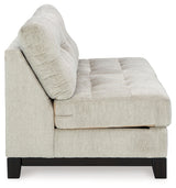 Maxon Place Stone Armless Loveseat by Ashley at Eve Furniture
