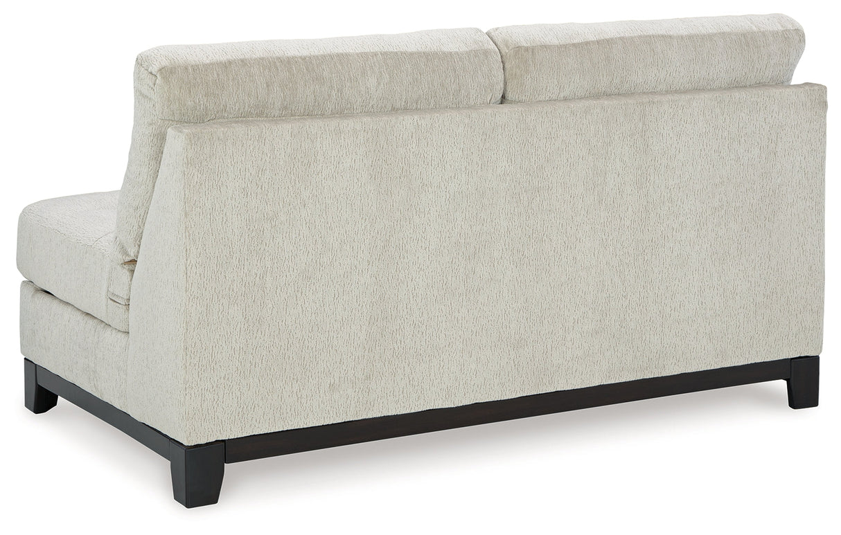 Maxon Place Stone Armless Loveseat by Ashley at Eve Furniture