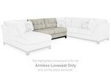 Maxon Place Stone Armless Loveseat by Ashley at Eve Furniture