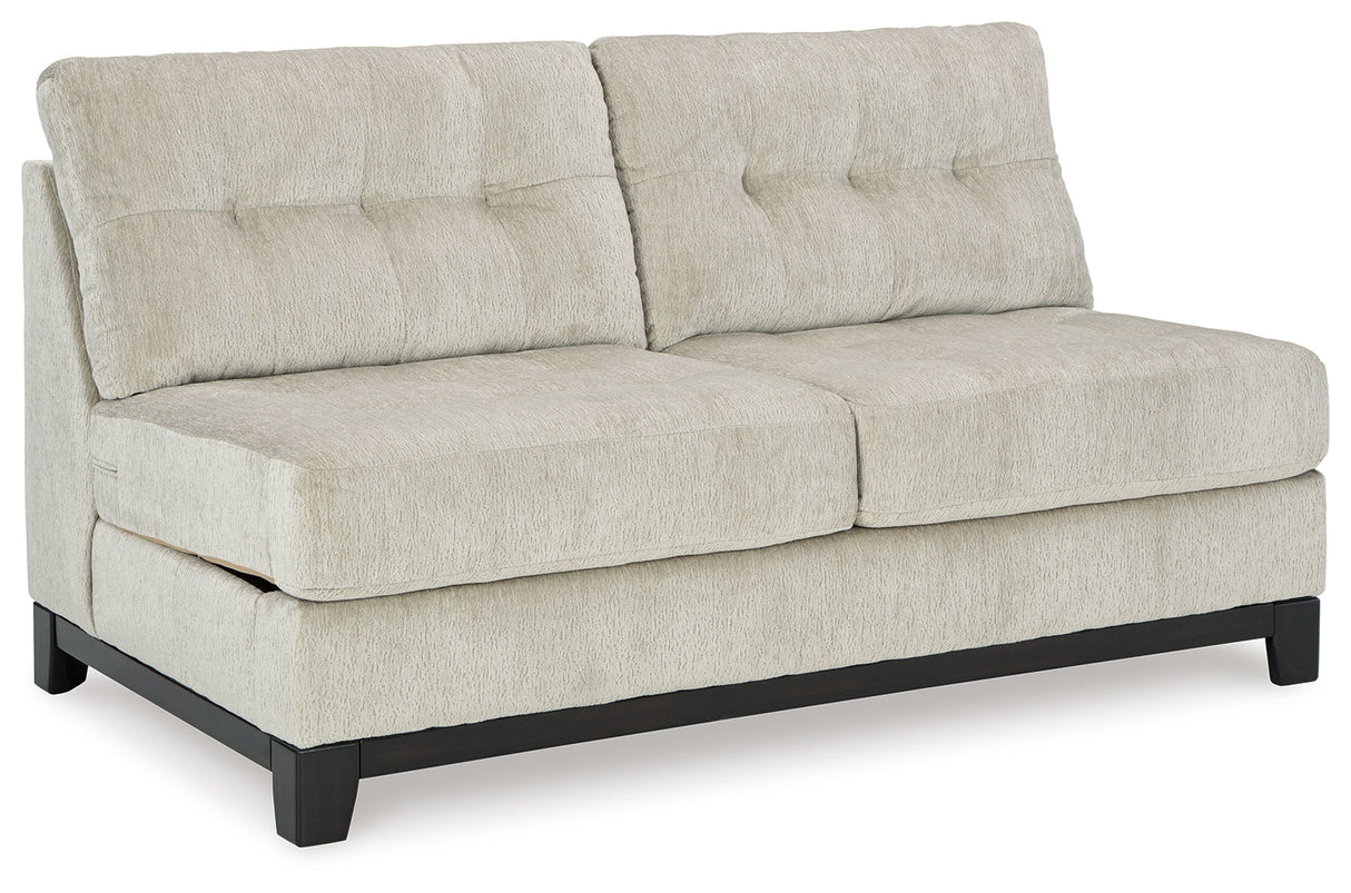 Maxon Place Stone Armless Loveseat by Ashley at Eve Furniture