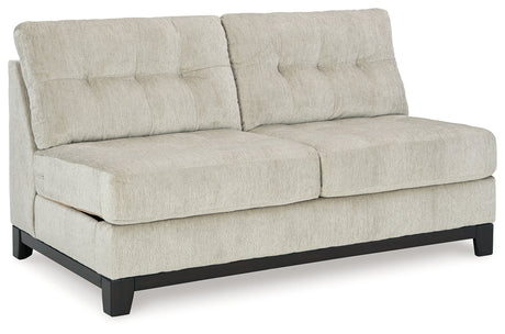Maxon Place Stone Armless Loveseat by Ashley at Eve Furniture