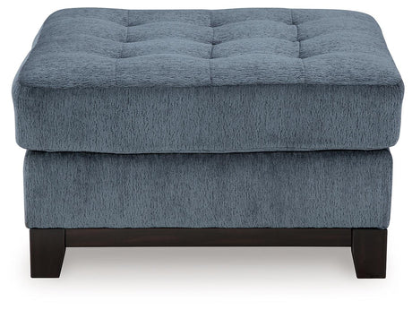 Maxon Place Navy Oversized Accent Ottoman by Ashley at Eve Furniture