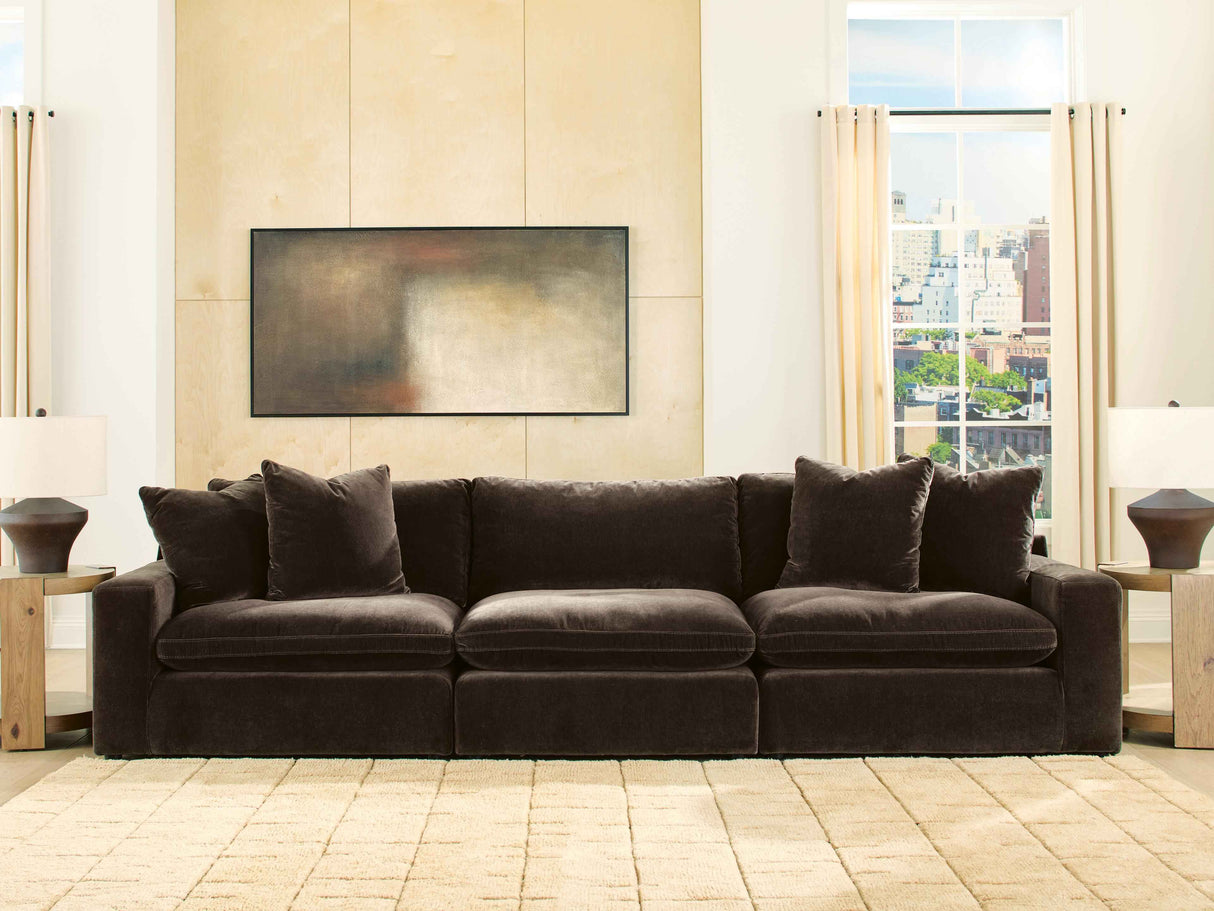 Maxton Heights Bittersweet 3-Piece Modular Sectional Sofa by Ashley at Eve Furniture