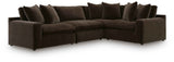 Maxton Heights Bittersweet 4-Piece Modular Sectional by Ashley at Eve Furniture