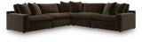 Maxton Heights Bittersweet 5-Piece Modular Modular Sectional by Ashley at Eve Furniture