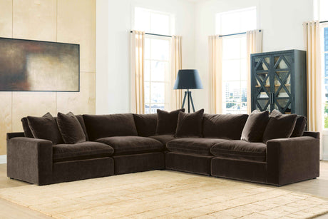 Maxton Heights Bittersweet 5-Piece Modular Modular Sectional by Ashley at Eve Furniture