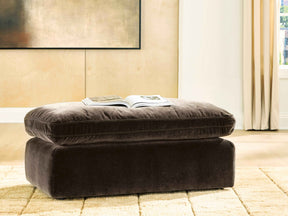 Maxton Heights Bittersweet Ottoman by Ashley at Eve Furniture