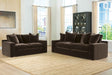 Maxton Heights Bittersweet Sofa and Loveseat by Ashley at Eve Furniture