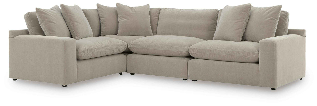Maxton Heights Pebble 4-Piece Sectional by Ashley at Eve Furniture