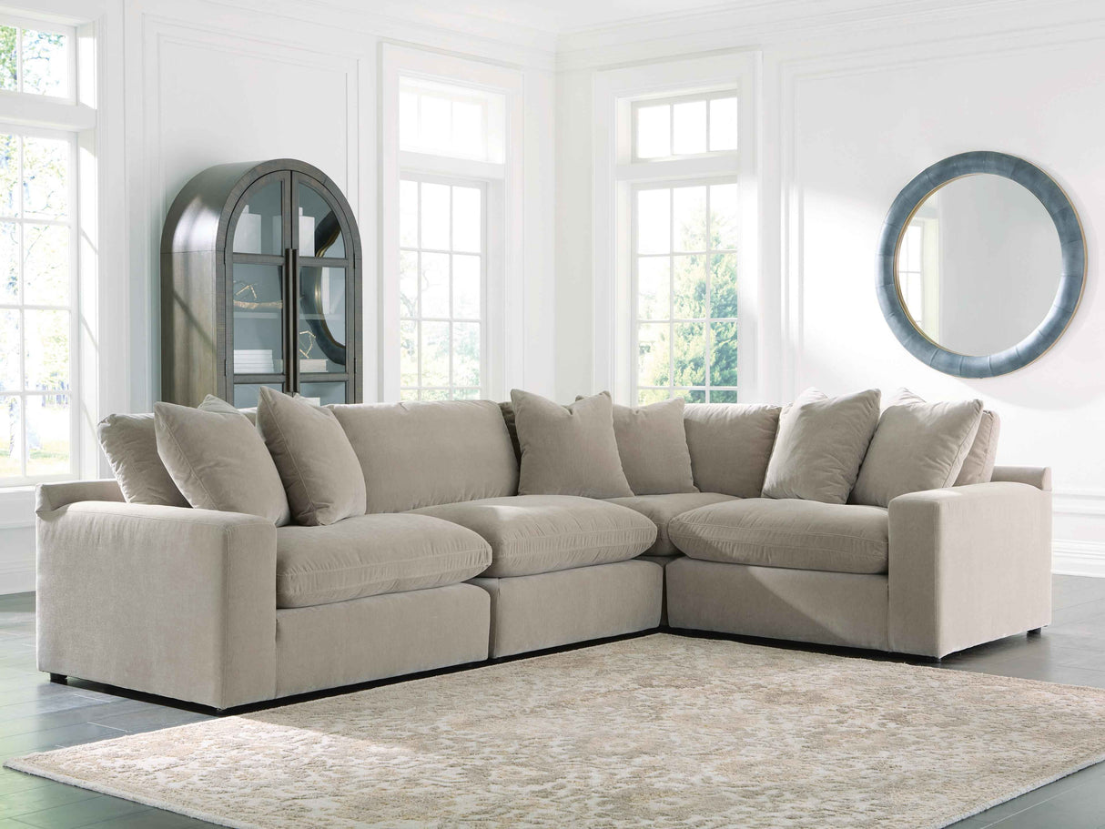 Maxton Heights Pebble 4-Piece Sectional by Ashley at Eve Furniture