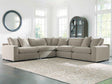 Maxton Heights Pebble 5-Piece Sectional by Ashley at Eve Furniture