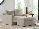 Maxton Heights Pebble Oversized Chair and Ottoman by Ashley at Eve Furniture