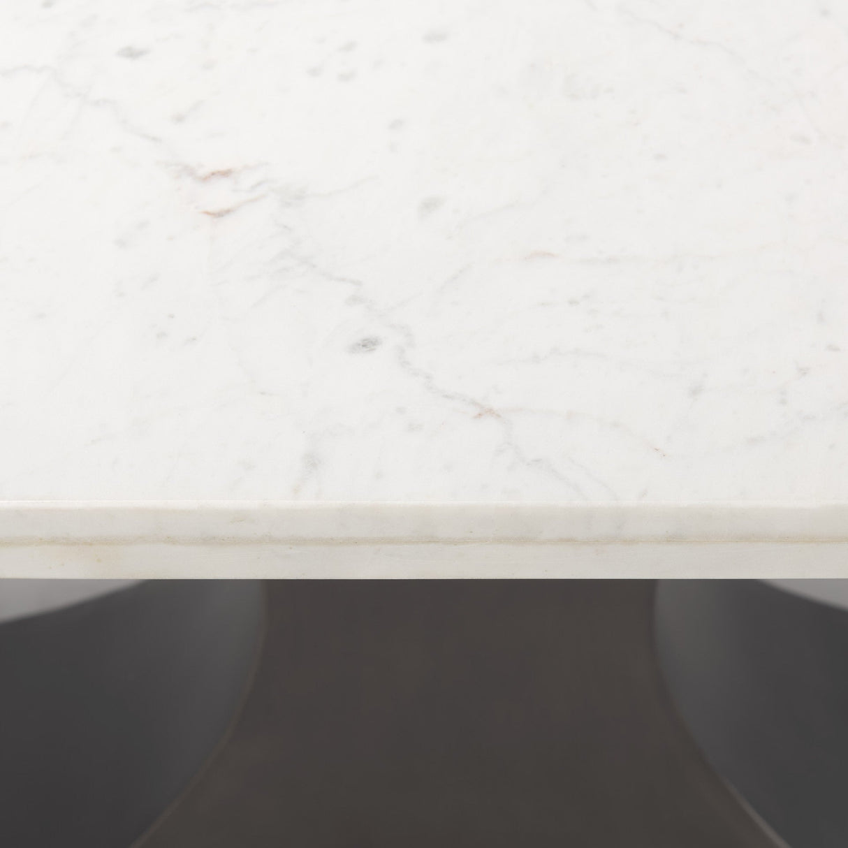 Maxton Marble Top w/ Gunmetal Base Dining Table by Mercana at Eve Furniture
