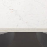 Maxton Marble Top w/ Gunmetal Base Dining Table by Mercana at Eve Furniture