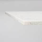 Maxton Marble Top w/ Gunmetal Base Dining Table by Mercana at Eve Furniture