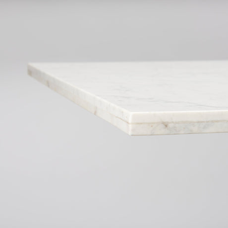 Maxton Marble Top w/ Gunmetal Base Dining Table by Mercana at Eve Furniture