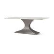 Maxton Marble Top w/ Gunmetal Base Dining Table by Mercana at Eve Furniture