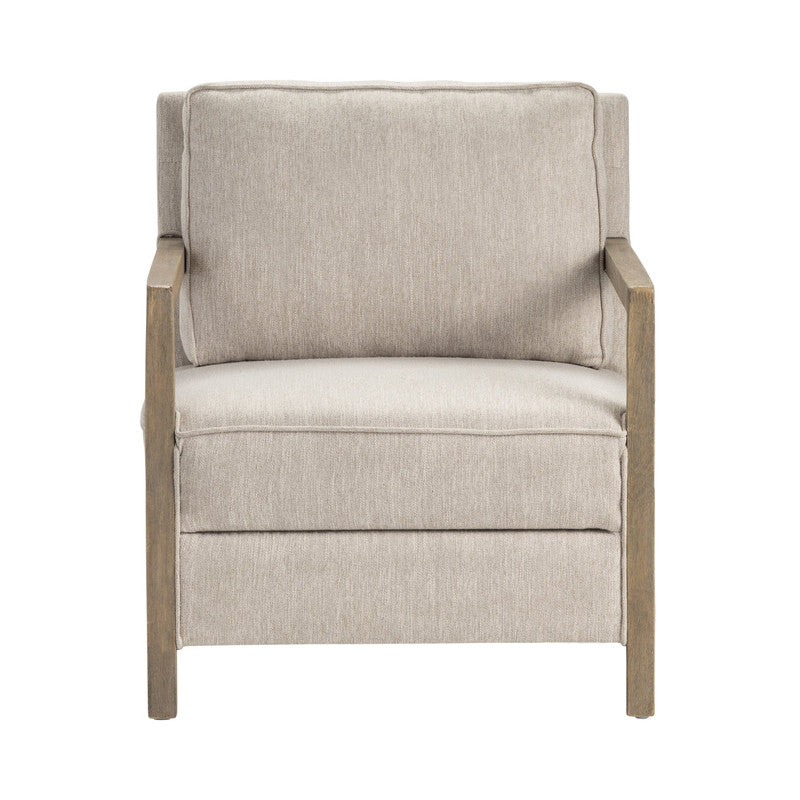 Maxwell Beige/Brown Accent Chair by Crestview at Eve Furniture