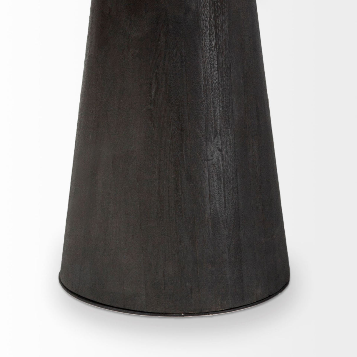 Maxwell Brown Solid Wood Top Brown Metal/Wood Base Dining Table by Mercana at Eve Furniture