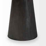 Maxwell Brown Solid Wood Top Brown Metal/Wood Base Dining Table by Mercana at Eve Furniture