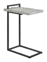 Maxwell Cement/Gunmetal C-Shaped Accent Table