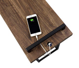 Maxwell C-Shaped Accent Table with USB Charging Port