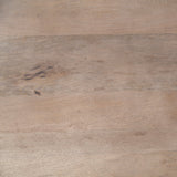 Maxwell II Round Brown Solid Wood Top Brown Wood/Gold Metal Base Dining Table by Mercana at Eve Furniture