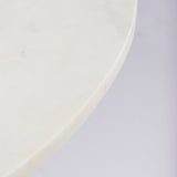 Maxwell Marble Top Pedestal Base Round Coffee Table by Mercana at Eve Furniture
