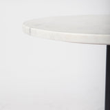 Maxwell Marble Top Pedestal End/Side Table by Mercana at Eve Furniture