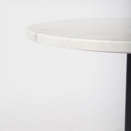 Maxwell Marble Top Pedestal End/Side Table by Mercana at Eve Furniture