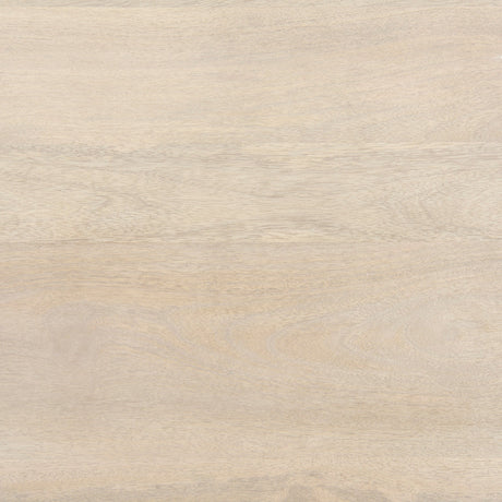 Maxwell Round Light Brown Wood w/ Gold Metal Pedestal Side Table by Mercana at Eve Furniture