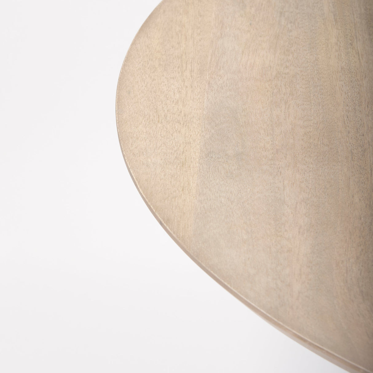 Maxwell Round Light Wood Tabletop & Base w/ Gold Metal Accent Pedestal Bistro Table by Mercana at Eve Furniture